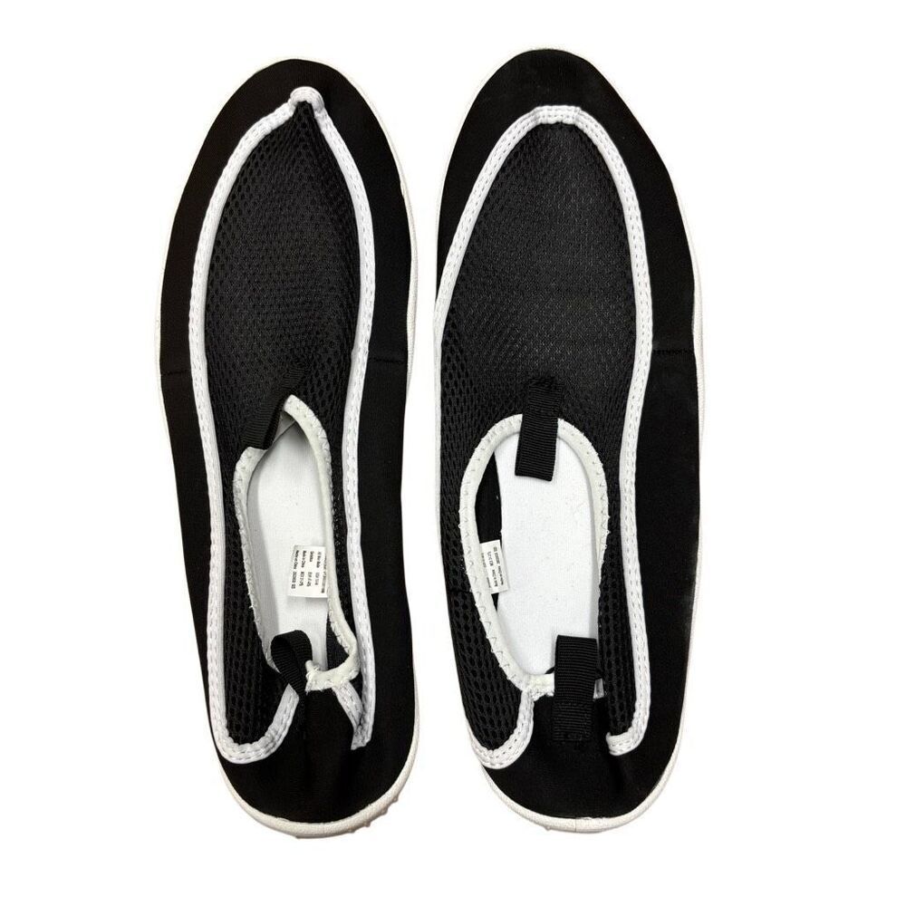 Athletic Works Size 13/14 Black & White Water Swim Shoes NWOT
